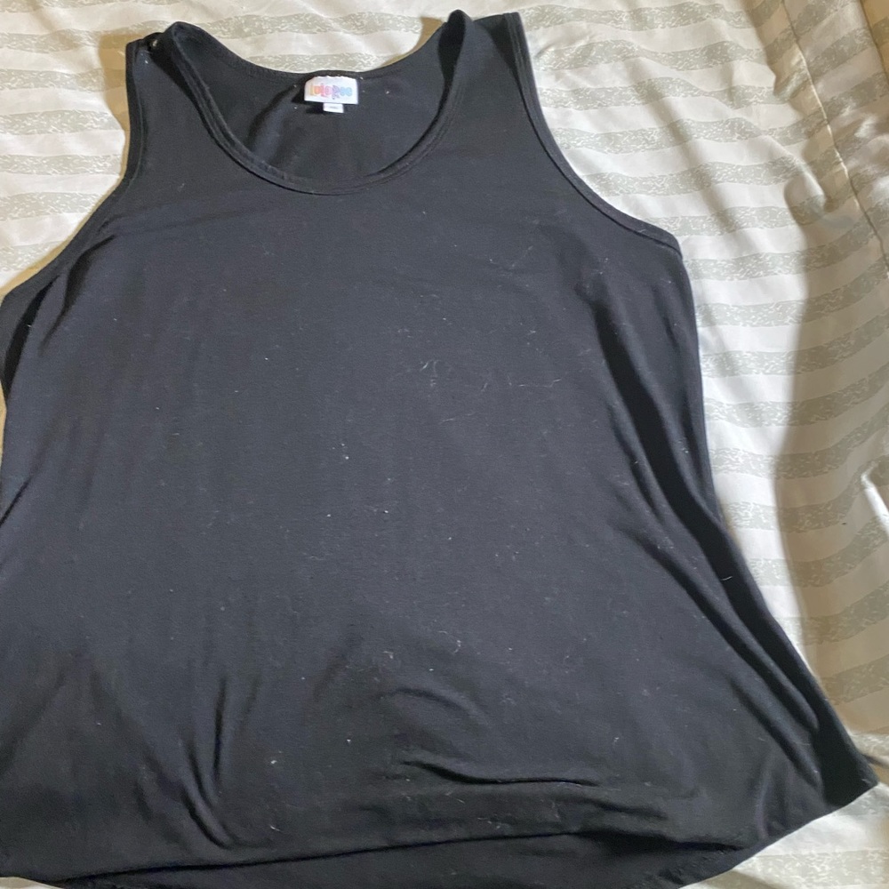Black tank top.